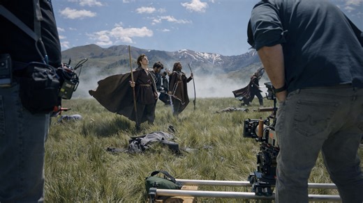 Fantasy battle scene caught on camera