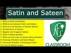 Satin and Sateen Weave || Rules of Choosing Move Number || Types of Satin Weave [বাংলায়]
