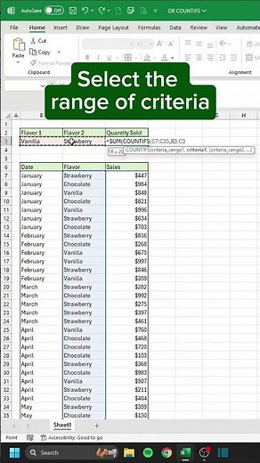 How to use COUNTIFS with Multiple Criteria in Excel‼️