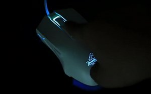 NACODEX AJ52 Gaming Mouse Wired, Programmable 7 Buttons, Computer Mute Mice with Crack Pattern LED Backlit, 2500 DPI Adjustable for Laptop PC Computer Games Or Work