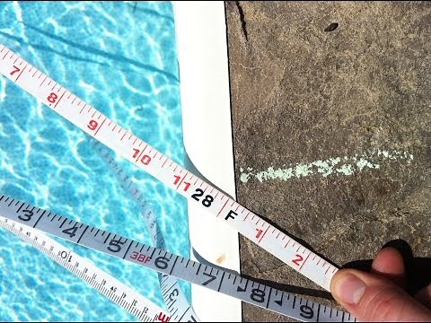 How to calculate the volume of a swimming pool?