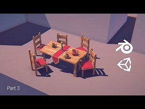 (Part 3) Low Poly Style | Flat Shading - Fantasy Room / Interiors in Blender to Unity HDRP