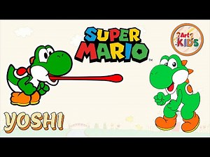 How To Draw Yoshi From Super Mario EASY Step By Step