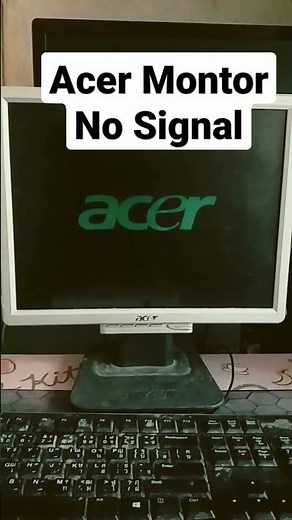 Acer Monitor No Signal #shorts