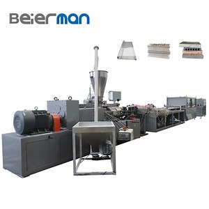 [Hot Item] Beierman Industry Hot Sale Plastic Profile Extruder for PVC/WPC/UPVC Window Casement/Door Board Profile Supermarket Price Tag Machine