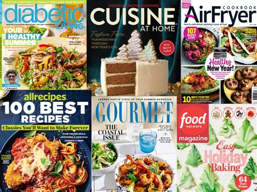 January 2026 Digital Food Magazine Bundle | 20  Cooking & Recipe Pdfs - Etsy
