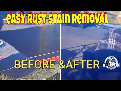 easy method remove rust stains on auto paint
