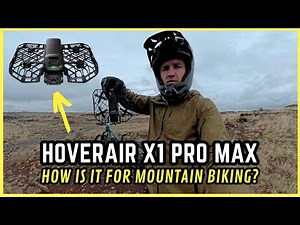 My New DRONE for Mountain Biking! HOVERAir X1 Pro Max || First Testing Session!