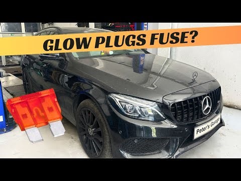 Mercedes W205 Glow Plugs fuse relay location replacement C160 C180 C200 C220 C250 C300 C400 C450 C43