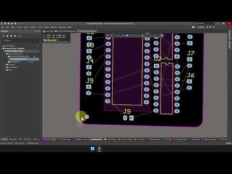 14. PCB Motors - Arduino Nano - Altium Designer - Agujeros de sujeción