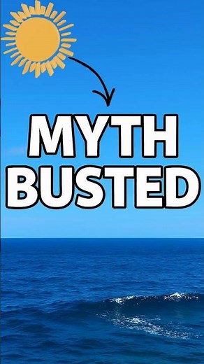 Water Is Naturally Blue—Not Because of the Sky #sciencefacts #oceanmysteries #mindblowingscience