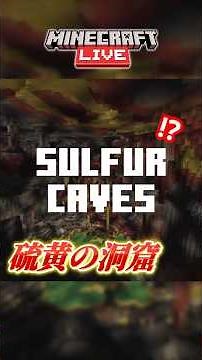Sulfur Caves & Sulfur Slimes Newly Arrived! Latest Update Information Summary #shorts #Minecraft