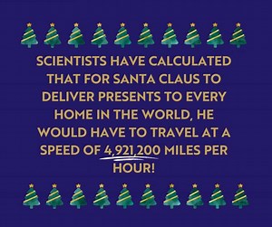 Fun festive fact for you! According to thefactsite.com: Scientists...