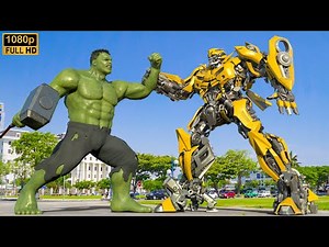 Transformers x Marvel: Bumblebee Takes on The Hulk in a Brutal Clash!