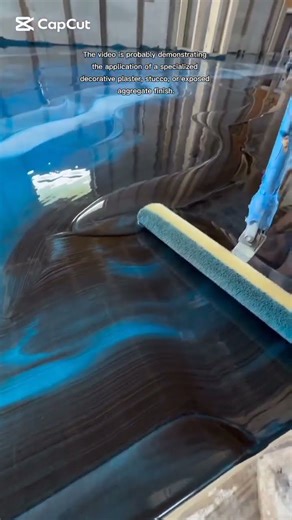 Metallic Epoxy Floor Coating Application#shortsfeed