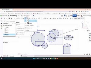 ONSHAPE TUTORIAL - SKETCHING - CIRCLE AND ARC
