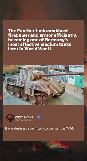 Panther Tank | Advanced German Medium Tank of WWII | WW2 Tactics