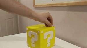 3D-printed Mario Question Box spits out coins IRL: http://bit.ly/2qJ0QV6 | Hackster.io