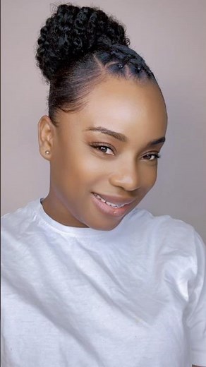 Simple Afro hair style tutorial