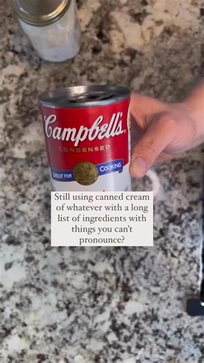 Here is an easy cream of anything soup mix you can have on hand. Regular canned soup is full of junky ingredients, swapping it for this in your cooking is just another way to be conscious of what's in your food. Here is the recipe! Feel free to adapt it any way you want! 1 Cup Powdered Milk (careful what kind you buy) I use freeze dried milk 3/4 Cup Tapioca Starch 4 TBSP Dried Onions 10 boullion cubes (I make my own powder and use 1/2 cup —I will post the recipe In the comments) 1 tsp pepper 1 t