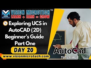 🧭 Exploring UCS in AutoCAD (2D) | Beginner’s Guide – Part One