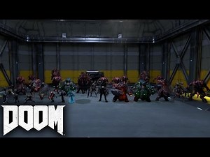 DOOM - All Demons and Enemies SHOWCASE (with Gameplay)