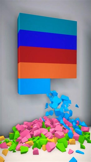 Colored Concrete Break - Minecraft