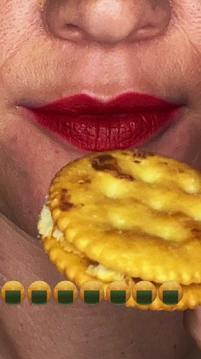 Eating crackers #asmr #asmrsounds #mukbang #eatingcrackers