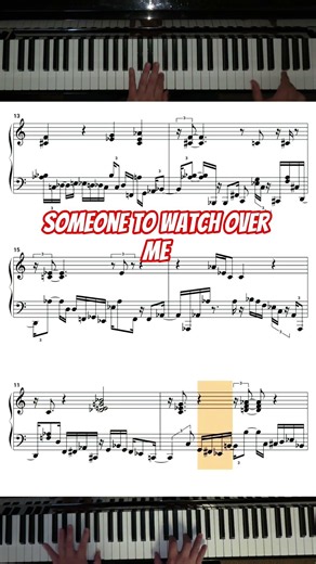 Here's an arrangement of Someone to Watch Over Me. #piano #sheetmusic
