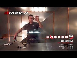 Code-3 CD5051VDL2 Series Deck | Dash And Visor LED Light | Suction Cup Mount | Duel-Color