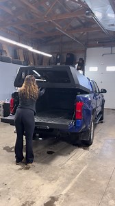 Have you ever seen anything like this?! 😏 The Matrix is unlike any other truck topper. This double-walled aluminum topper gives you the security of a traditional topper with a modern twist. It allows full access to your bed from all angles and you can open it and stand up inside to access your cargo. It is perfect for bicycles, dirt bikes and ATVs 🚲 They come in multiple heights and even come in a powered option, just push a button and it’s up ⬆️ Black River #AdventureReady #summit #fypageシ #f