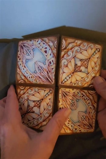 8.1K views · 287 reactions | Inktober 2015 Neverending card. Wow, you guys are amazing, I can't hardly believe this has over 1,000 views! I thought the hardest part about making it was figuring out a way ti video so I could share it. Thank you, thank you, thank you. | Tangled World by Liz Drake | Facebook