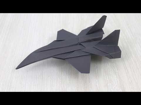 Origami F-16 Fighter jet Airplane - Paper Fighter Jet
