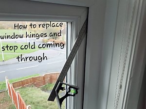 How to replace window hinges and stop cold coming through | Total DIY