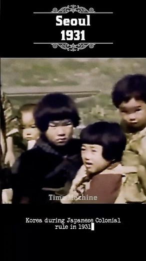 Korean Children During Japanese Occupation, 1931 - Restored & Colorized Footage #historyincolor