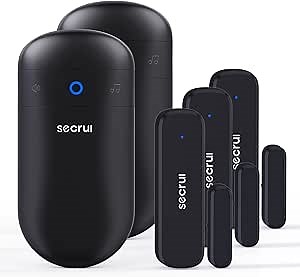 Door Chime, Door Sensor Chime for Door Opens – Door Ringer with 500ft Operating Range 52 Chime 110dB LED Indicators –Entry Alert Chime for Business/Home/Office (2 Receivers+3 Sensors)