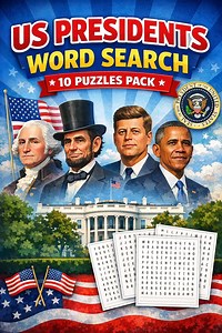 US Presidents Word Search Printable Pack | American History Puzzle | Educational Activity | Homeschool Worksheet | Instant Download - Etsy