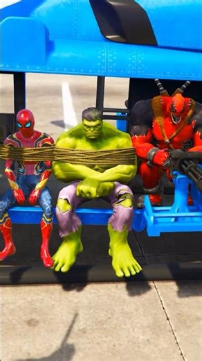 Zombie Venom leave Spiderman & Hulk in Helicopter ! 💀 Spider-Hulk CRUSH All 🤯🔥| #hulk #spiderman