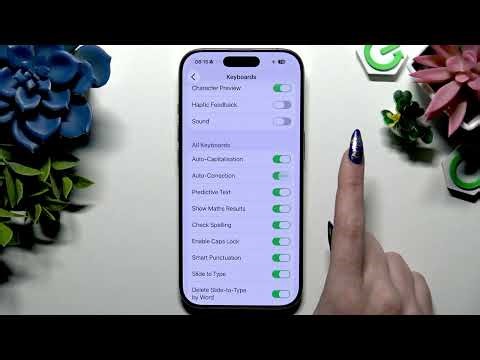 iPhone 16 Pro - Turn On/Off Auto Correction