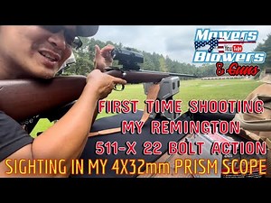 SHOOTING MY DADS REMINGTON 511-X SCOREMASTER .22 BOLT ACTION RIFLE & .308 MEAN ARMS LOADER PROBLEMS