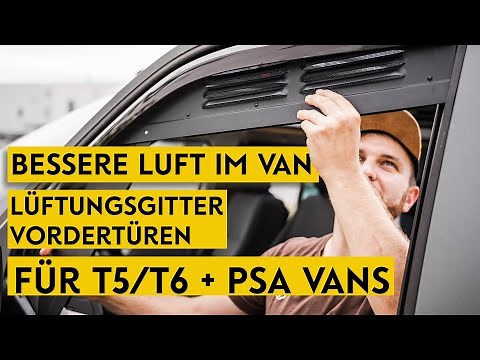Belüftung im Van: VW T5+T6 Lüftungsgitter für die Vordertüren