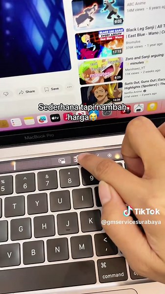 Tp macbook touchbar emang secakep itu🥺🥺 #macbook #tipsandtrick #macbookhacks #macbookmurah #macbooksurabaya #servicemacbook #servicemacbooksurabaya #macbooksecond #macbookpro