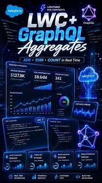 Salesforce LWC + GraphQL Aggregate Queries | AVG SUM COUNT Without Apex