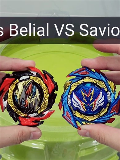 Dangerous Belial vs. Savior Valkyrie: Epic Beyblade Showdown
