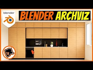 Create a KITCHEN in BLENDER with ARCHIPACK PRO (Wooden Version)