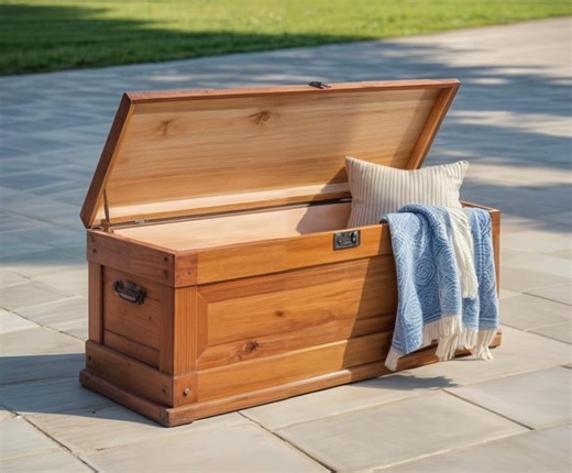 Rustic Wooden Storage Chest Bench DIY Plan (digital Download): Beginner Woodworking Project - Etsy