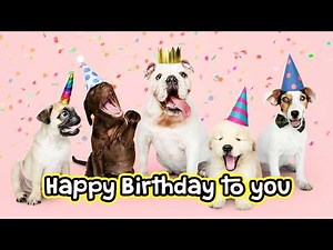 🔴Puppy Dog Dance Party | Birthday Songs for Dogs| Cartoons for Children and Toddlers