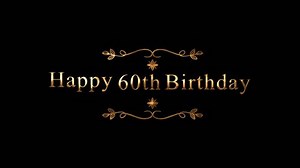 Happy 60th Birthday Animation Golden Text Stock Footage Video (100% Royalty-free) 1103898221 | Shutterstock