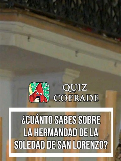 ¿Sabes cómo se llama el compositor de esta marcha que está dedicada a la Hermandad? Déjalo en los comentarios 👇 Aclara tus dudas y llega al TOP 1 del ranking en Quiz Cofrade. 🏆 ​✅ Descarga GRATIS en el link del perfil. 🔥 25% DTO en @NefliCofrades con el código: QUIZ25. ​#semanasanta #sevilla #cofrades #soledadsanlorenzo #curiosidades