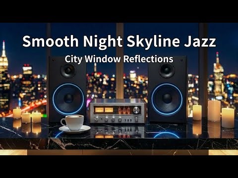 Smooth Night Skyline Jazz – City Window Reflections